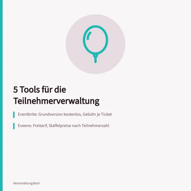 Vergleich von fünf Tools zur Teilnehmerverwaltung bei Tagungen. 5 Tools für die Teilnehmerverwaltung bei Tagungen