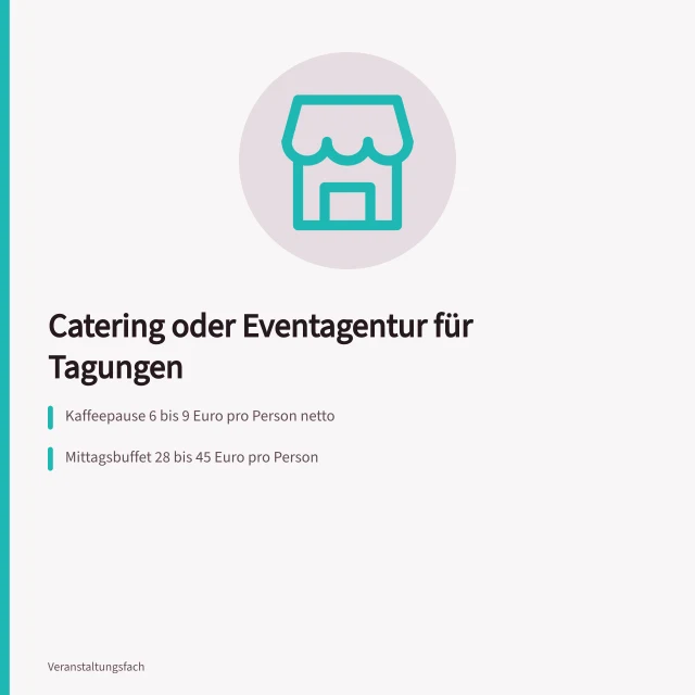 Kostenvergleich von Catering und Eventagentur für Tagungen. Catering oder Eventagentur: Welche Dienstleister braucht eine Tagung?