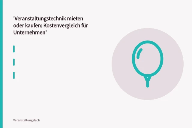 Beschallungsanlage mit Topteilen, Subwoofern, Mischpult und Verkabelung im Bühneneinsatz. Veranstaltungstechnik mieten oder kaufen: Kostenvergleich für Unternehmen